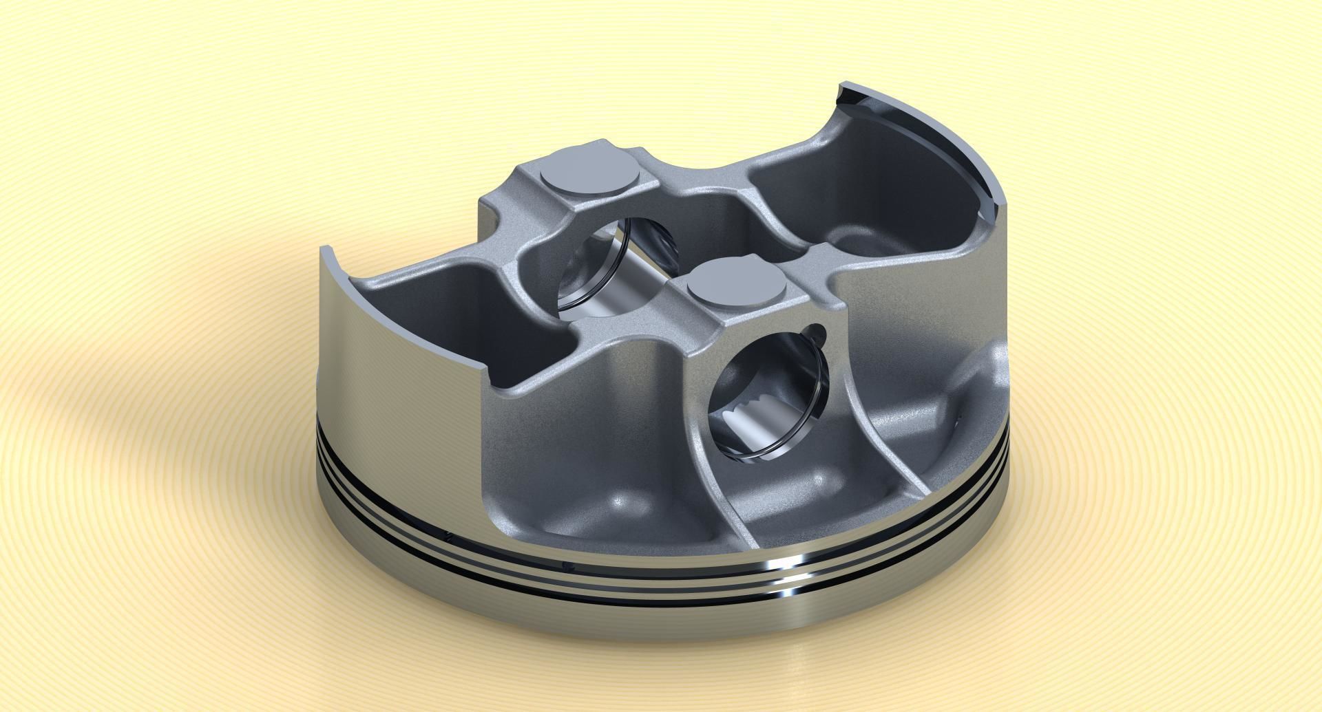 Piston  KXF 250 3D model_2