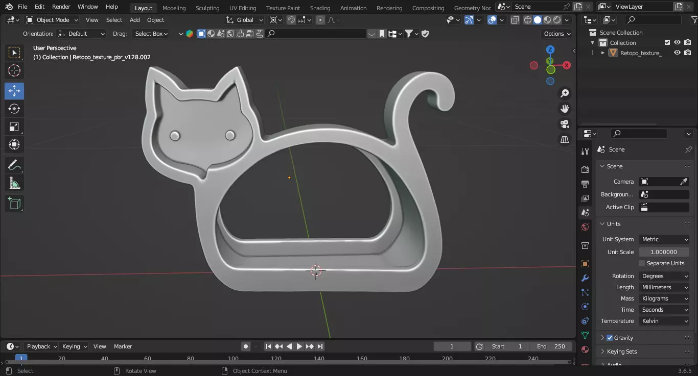 Cat-Shaped Organizer 3D print model_6