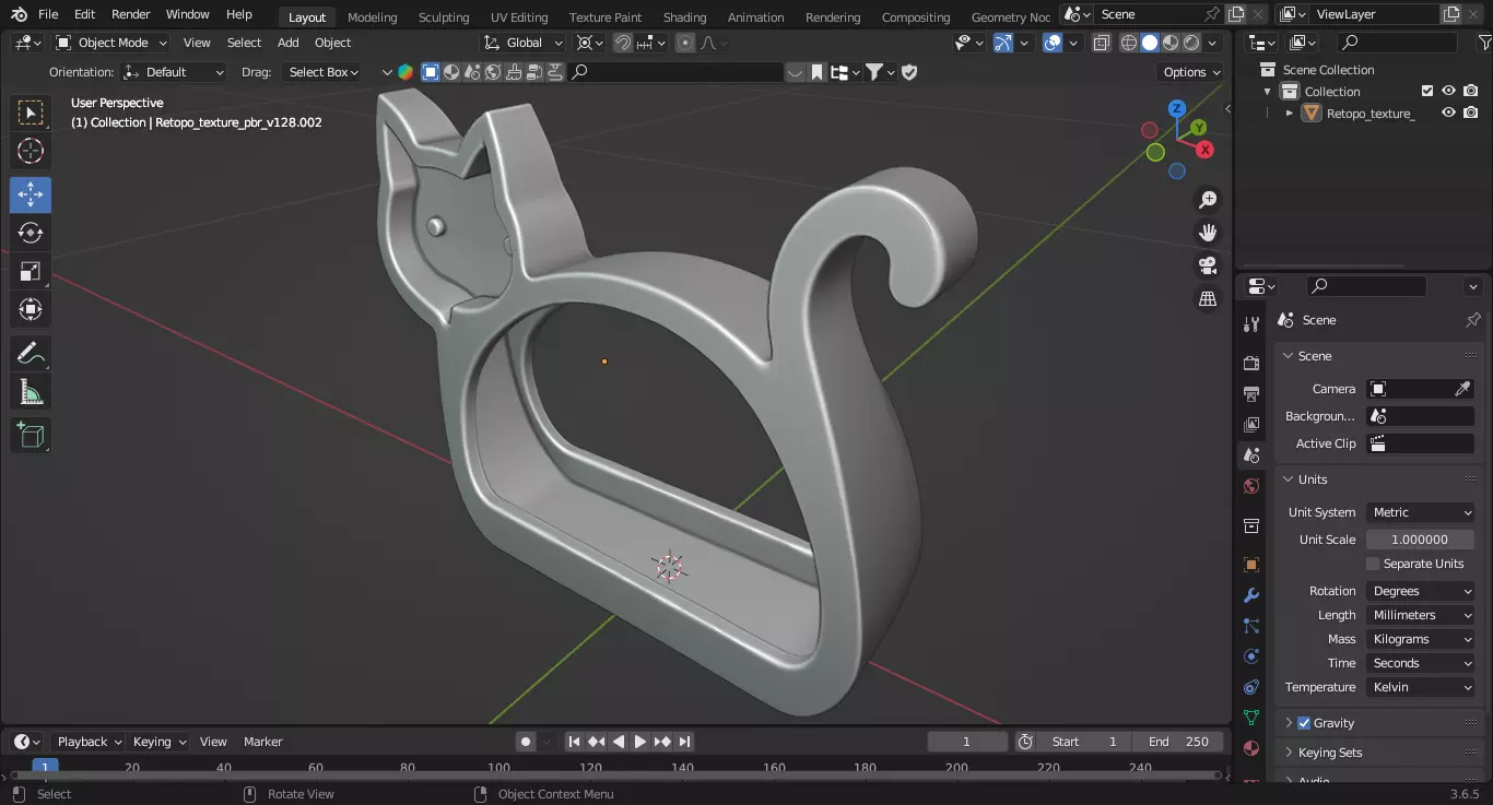 Cat-Shaped Organizer 3D print model_4