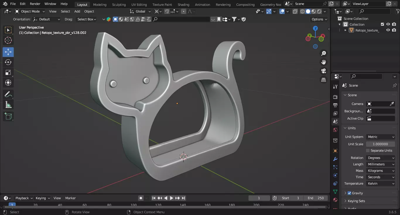Cat-Shaped Organizer 3D print model_2