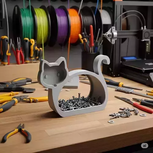 Cat-Shaped Organizer