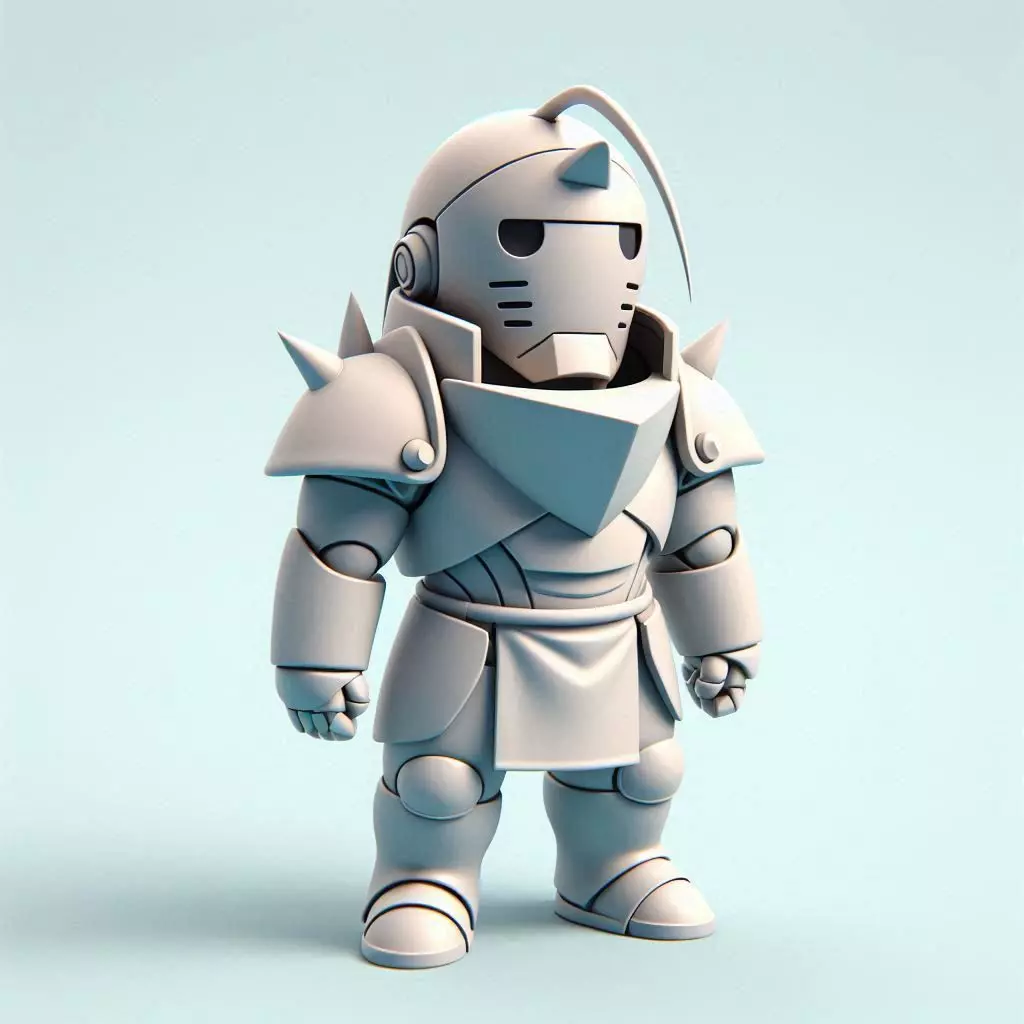 Abstract Alphonse Elric - Fullmetal Alchemist 3D print model
