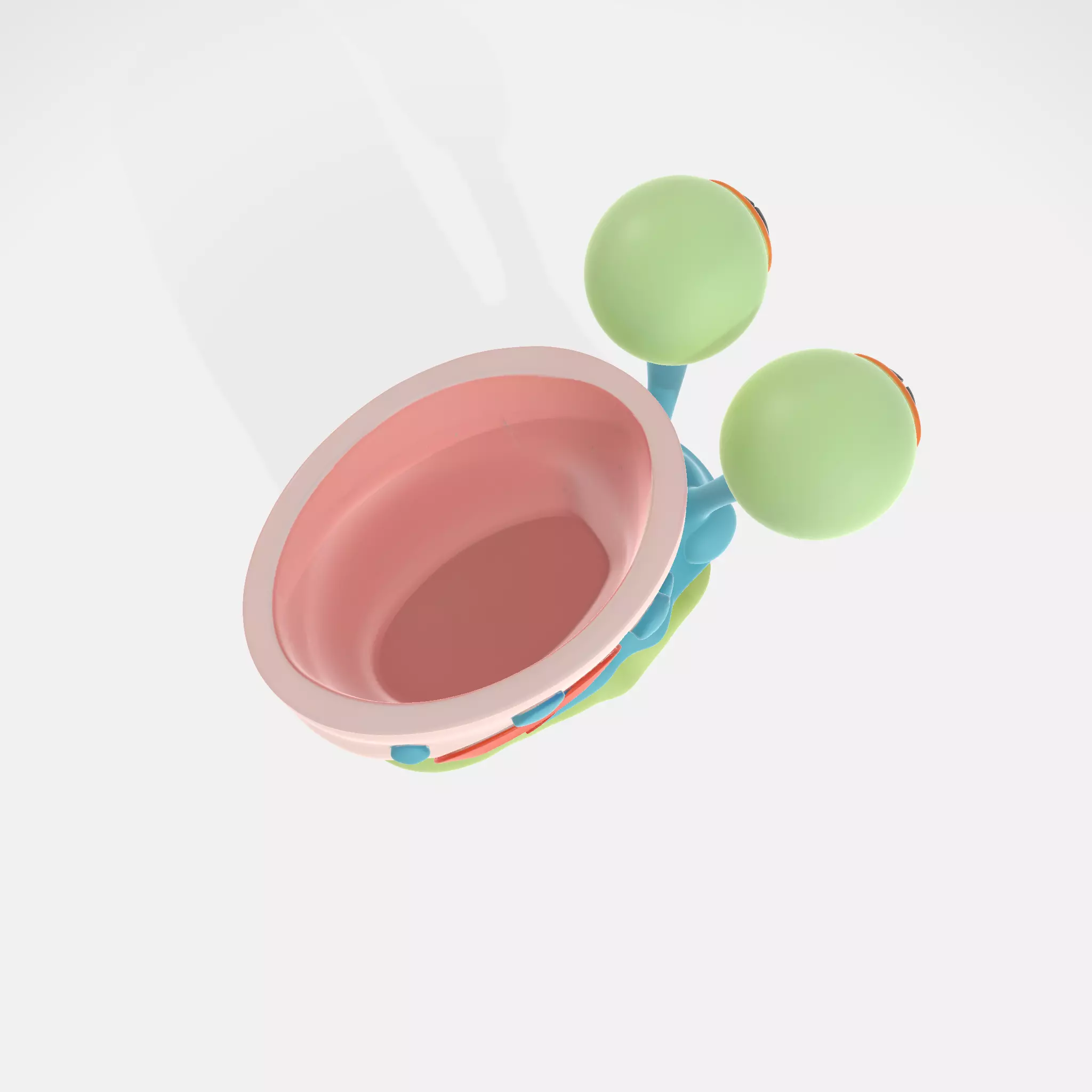 Gary the Snail Inspired Pen Holder Fun Cartoon Desk 3D print model_3