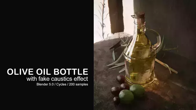 Olive oil with Fake Caustics effect