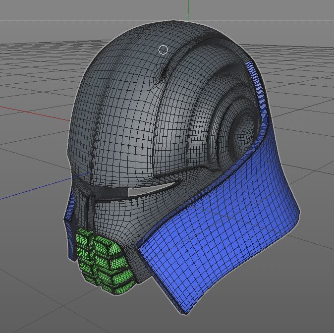 Star Wars Starkiller helmet 3D print model_8