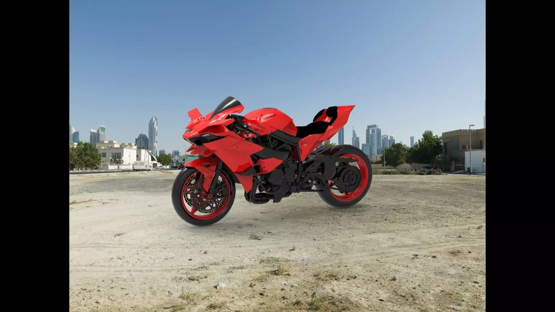 Kawasaki Ninja H2R  3D print model_0