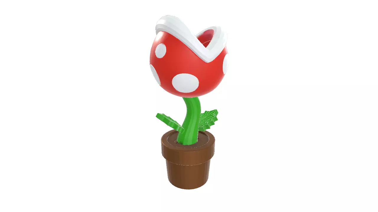 Piranha Plant from Mario 3D print model_2