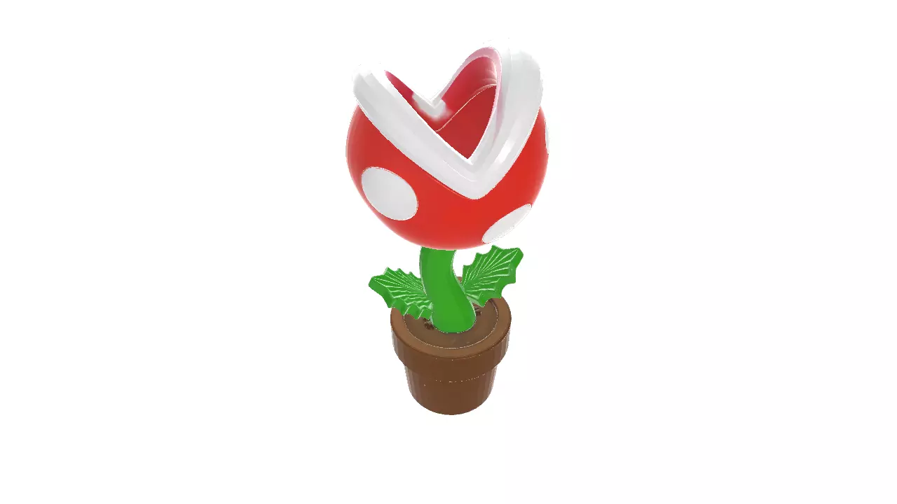 Piranha Plant from Mario 3D print model_3