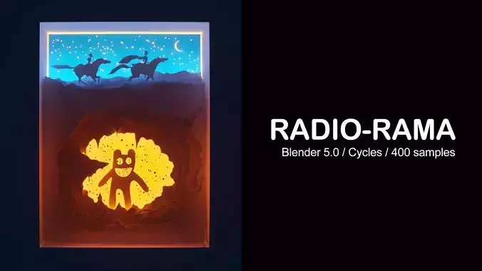 Radiorama Diorama 3D model