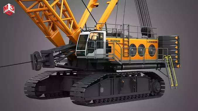 HS 8300 mining dragline 3D model