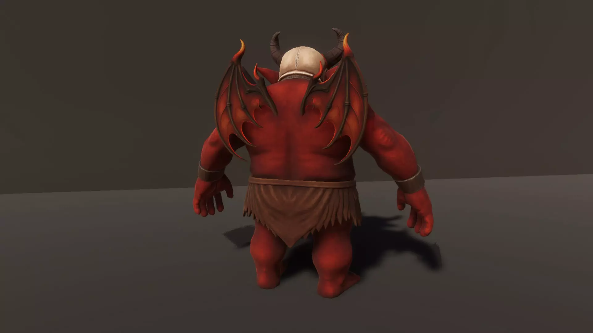 Demon Berserk - Game ready character Low-poly 3D model_8