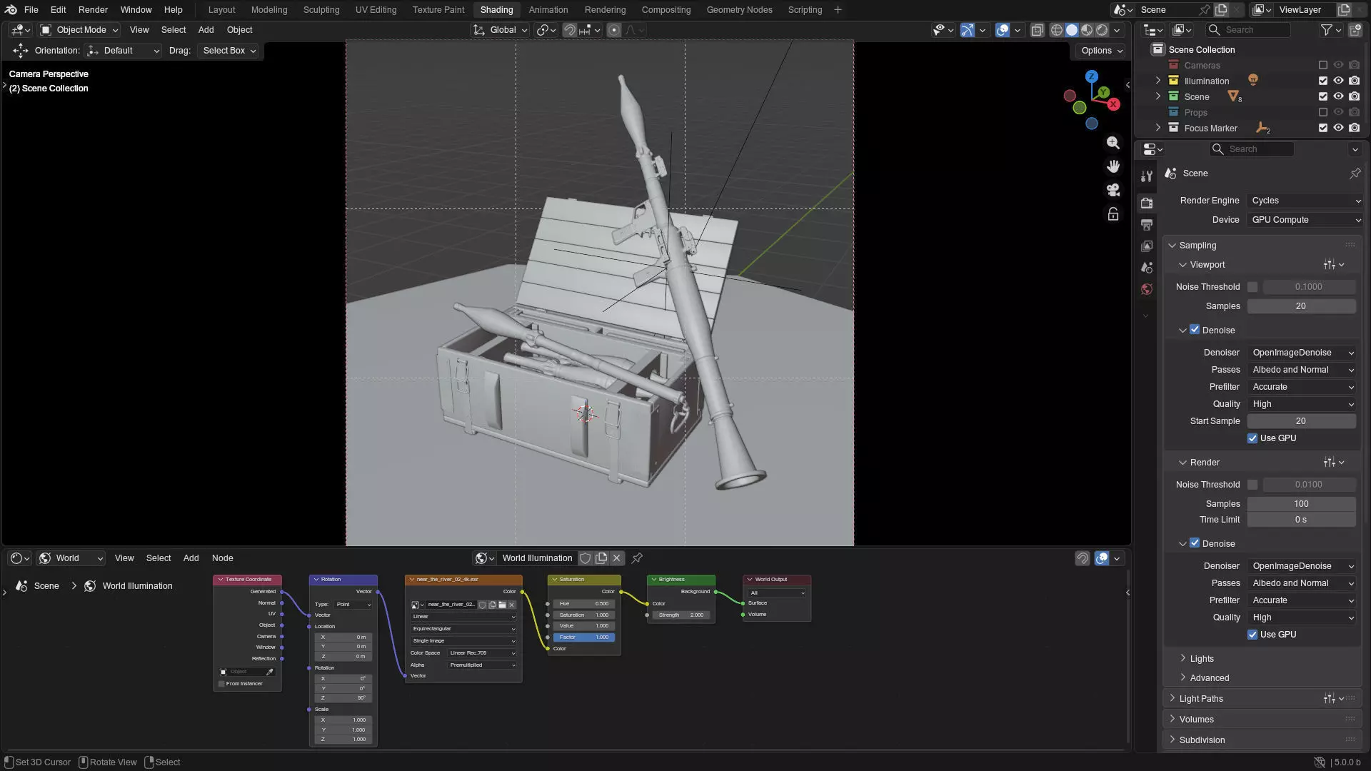 RPG rocket launcher KIT 3D model_11
