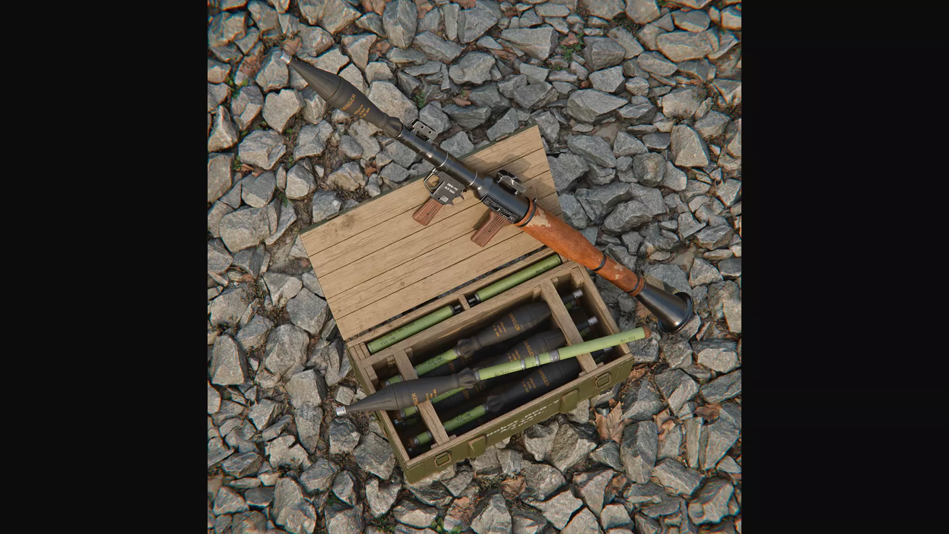 RPG rocket launcher KIT 3D model_7