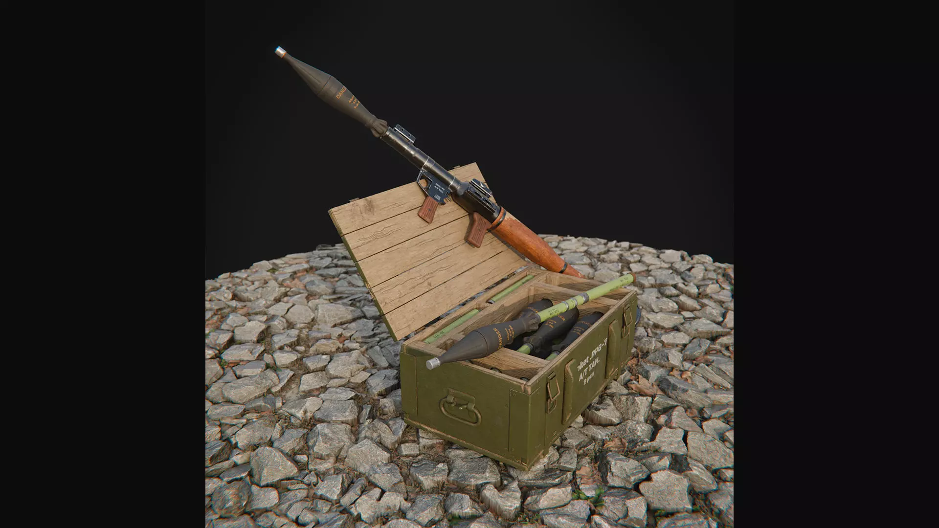 RPG rocket launcher KIT 3D model_3