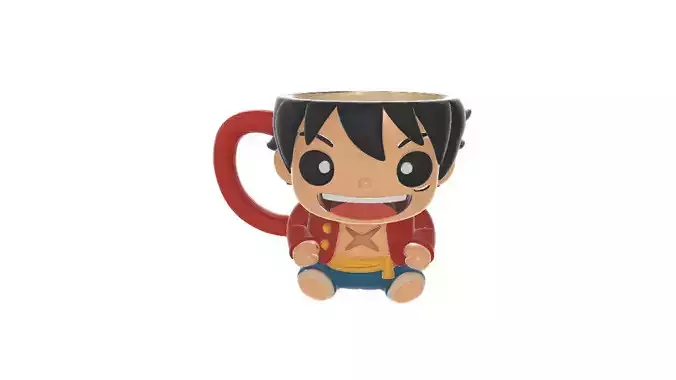  Chibi Luffy One Piece Mug Cute Anime Coffee Cup