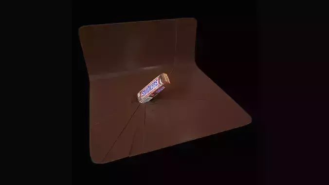 Chocolate bar Snickers 3D model 5