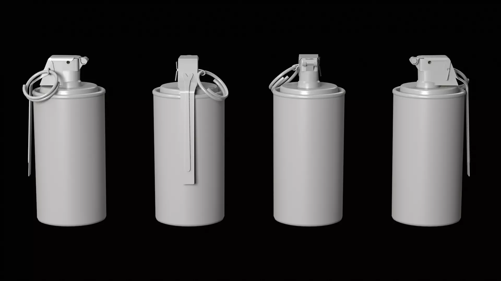 The M18  Smoke Grenade  Low-poly 3D model_21