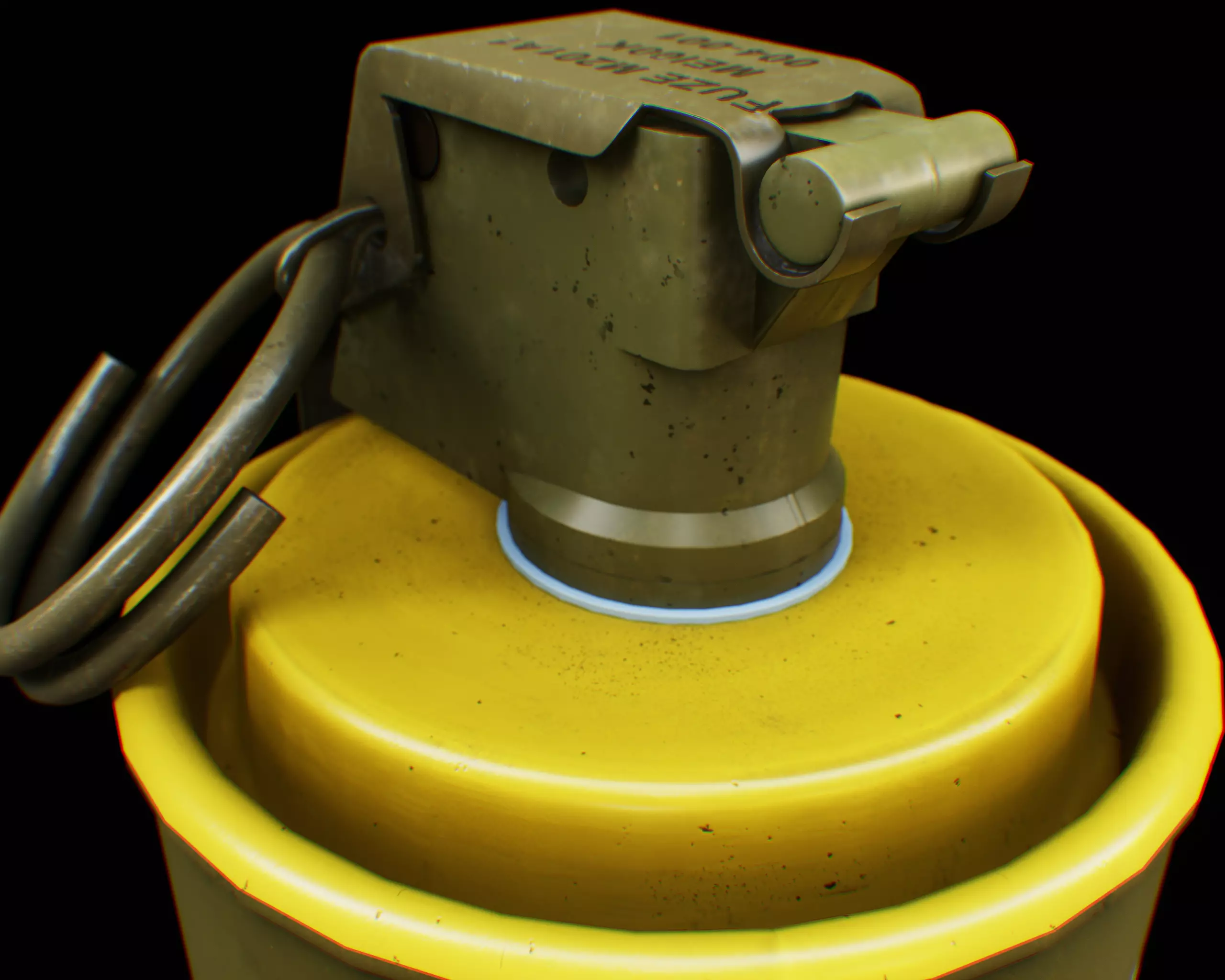 The M18  Smoke Grenade  Low-poly 3D model_5