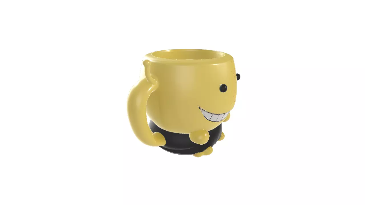 Koro sensei Mug Assassination Classroom Inspired Smiling Cup 3D print model_1