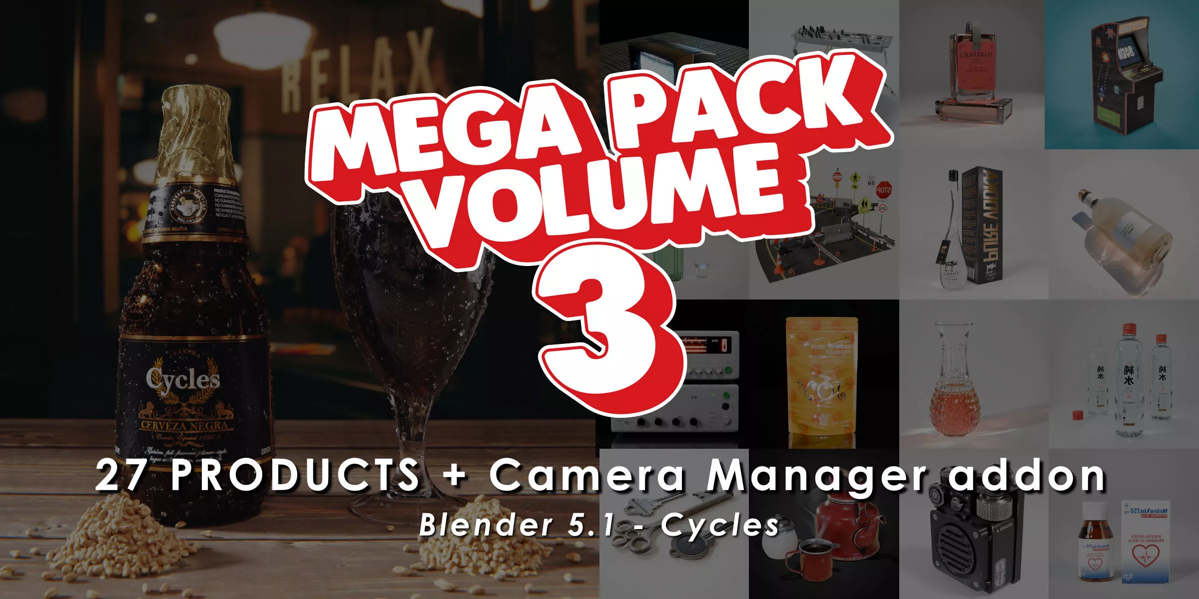 Mega Pack Vol 3 27 models 3D model