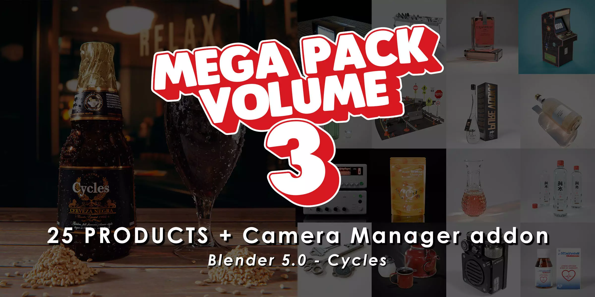 Mega Pack Vol 3 25 models 3D model_0