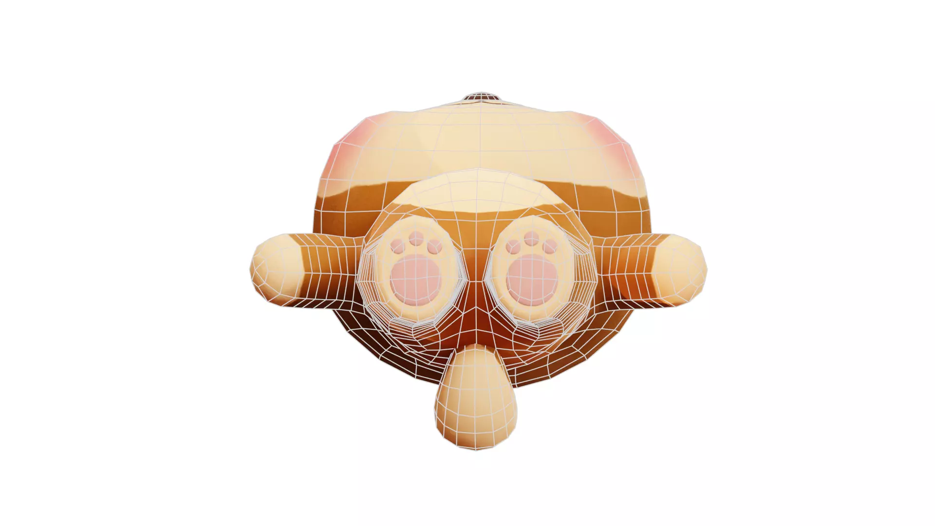   Cartoon  Dog Character Shiba  Chibi Kawaii Low-poly 3D model_9