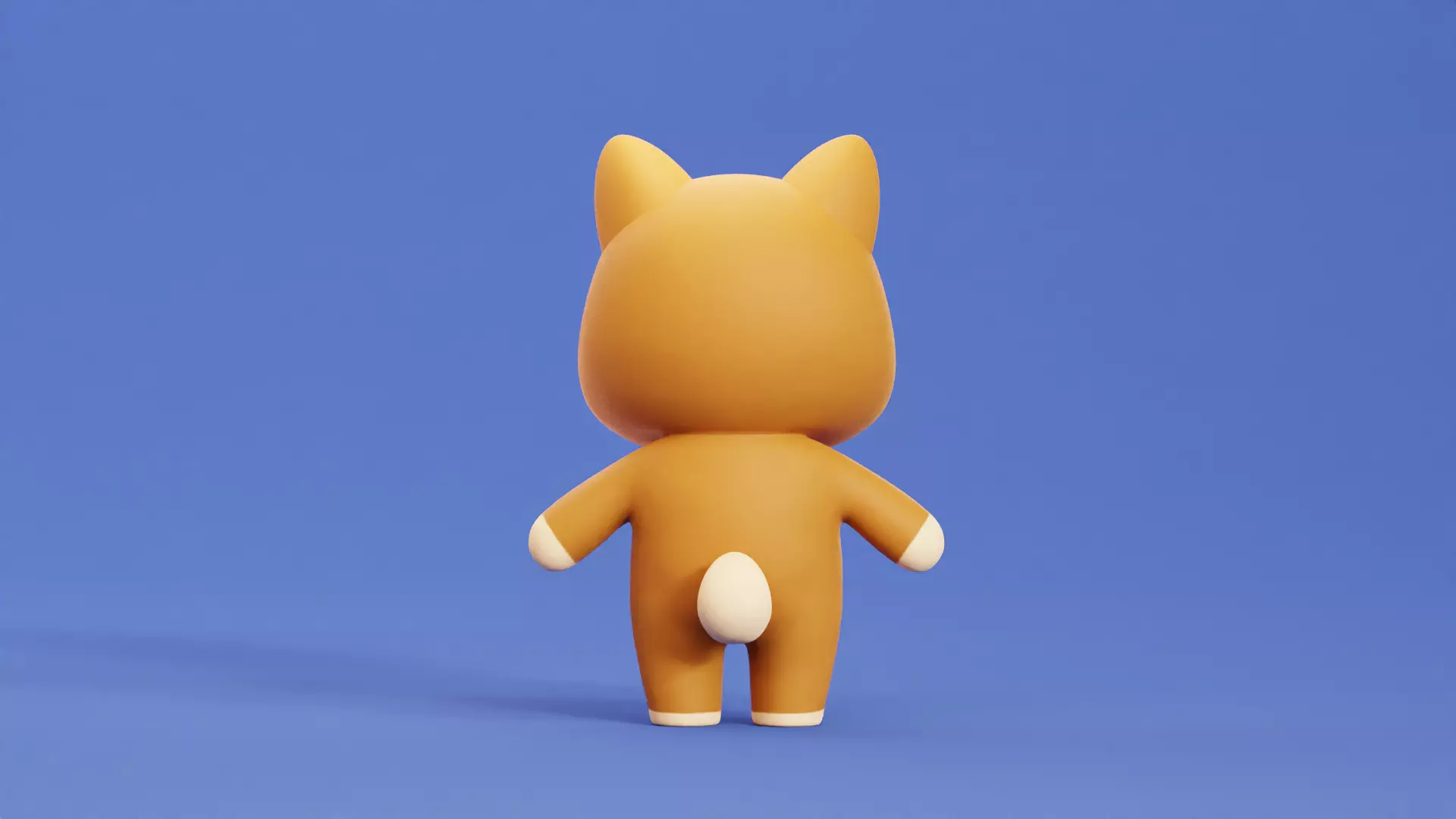   Cartoon  Dog Character Shiba  Chibi Kawaii Low-poly 3D model_5