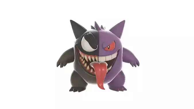  Half Gengar Half Venom Mashup
