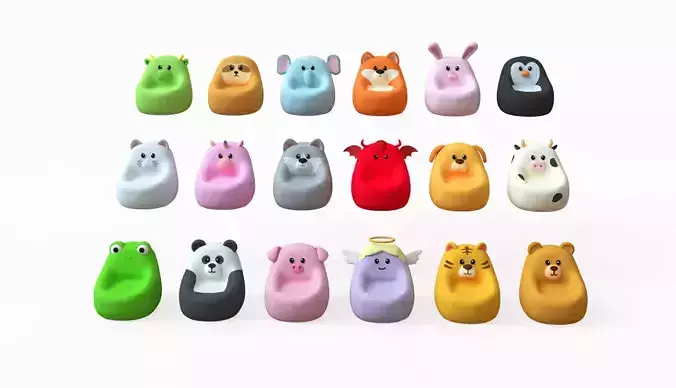 Beanbag Animal Pack 01