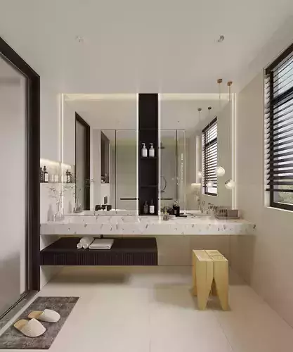 modern bathroom interior scenes 10