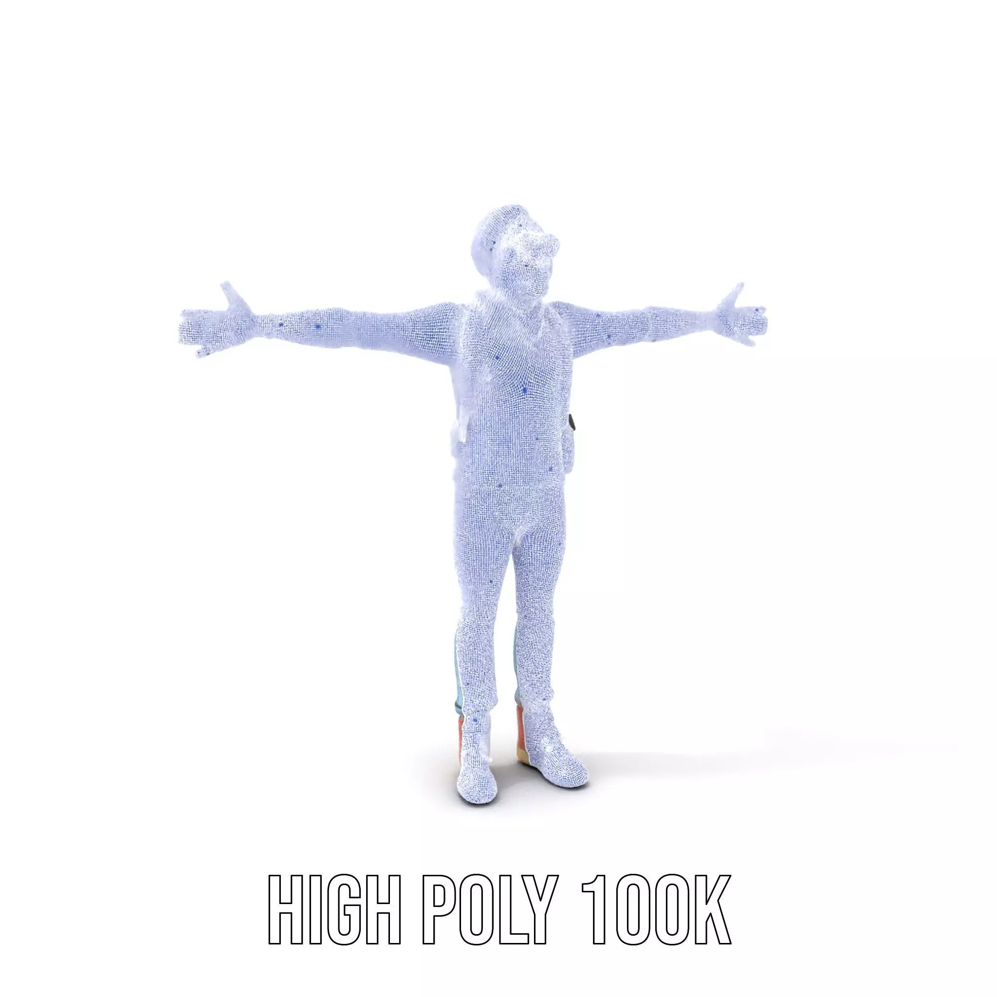 Fashionable Man Character Model Pack with Accessories Low-poly 3D model_5