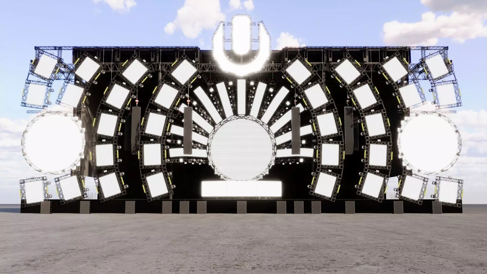 Ultra Music Festival 2014 Stage 3D model_1