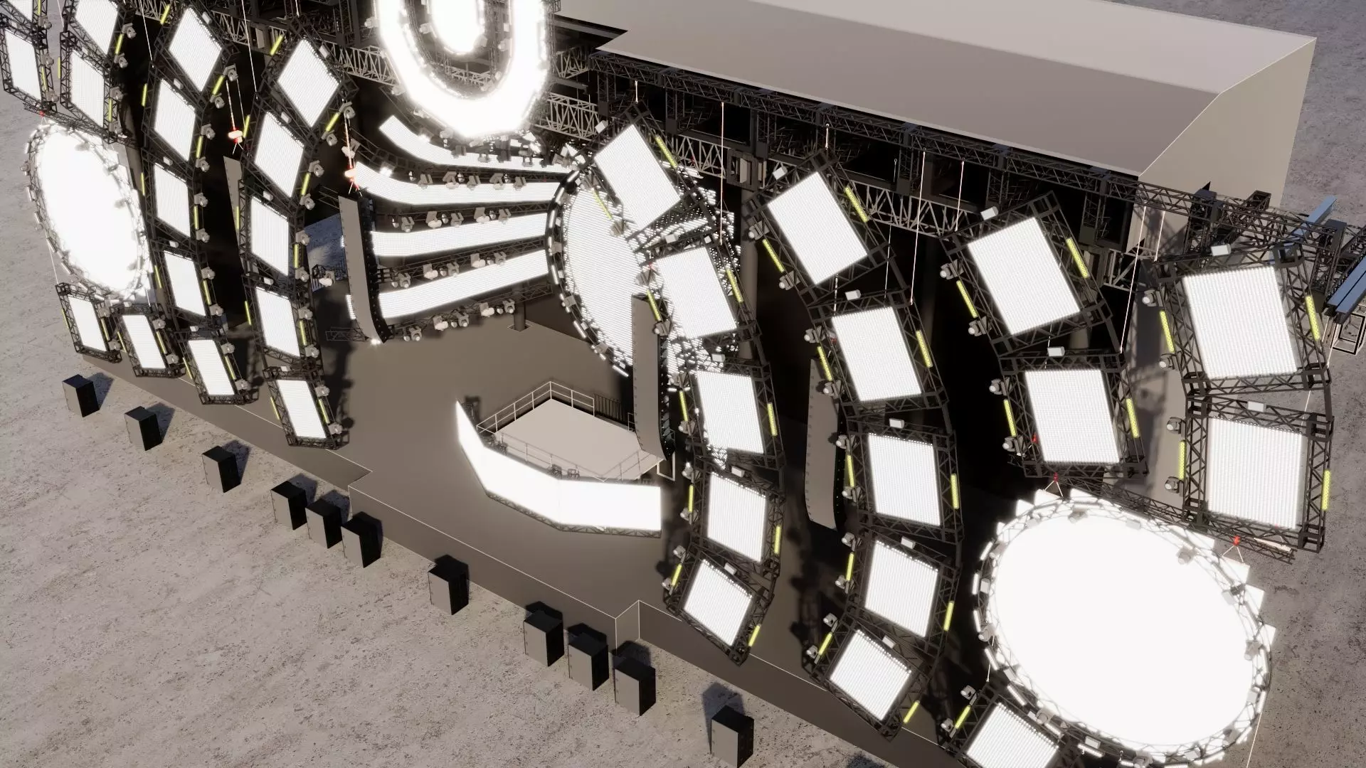 Ultra Music Festival 2014 Stage 3D model_2