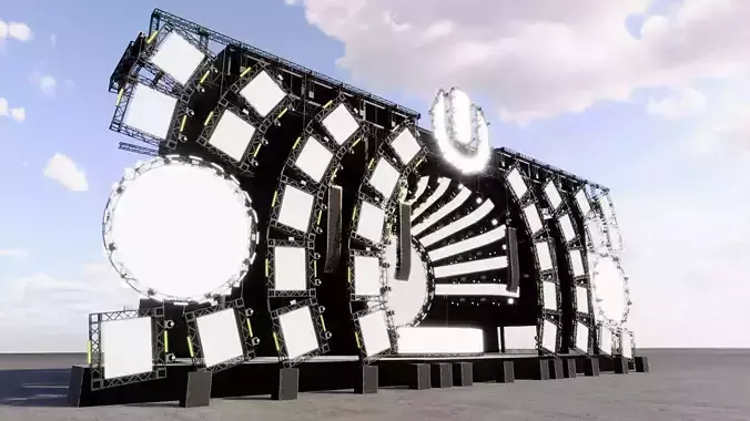 Ultra Music Festival 2014 Stage 3D model
