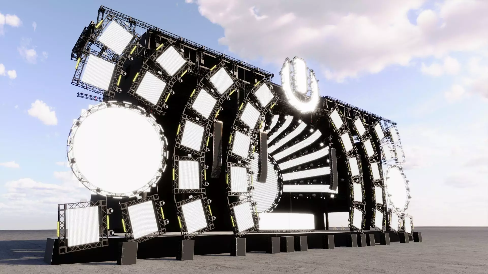 Ultra Music Festival 2014 Stage 3D model_0