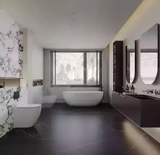 modern bathroom interior scenes 16 3D model