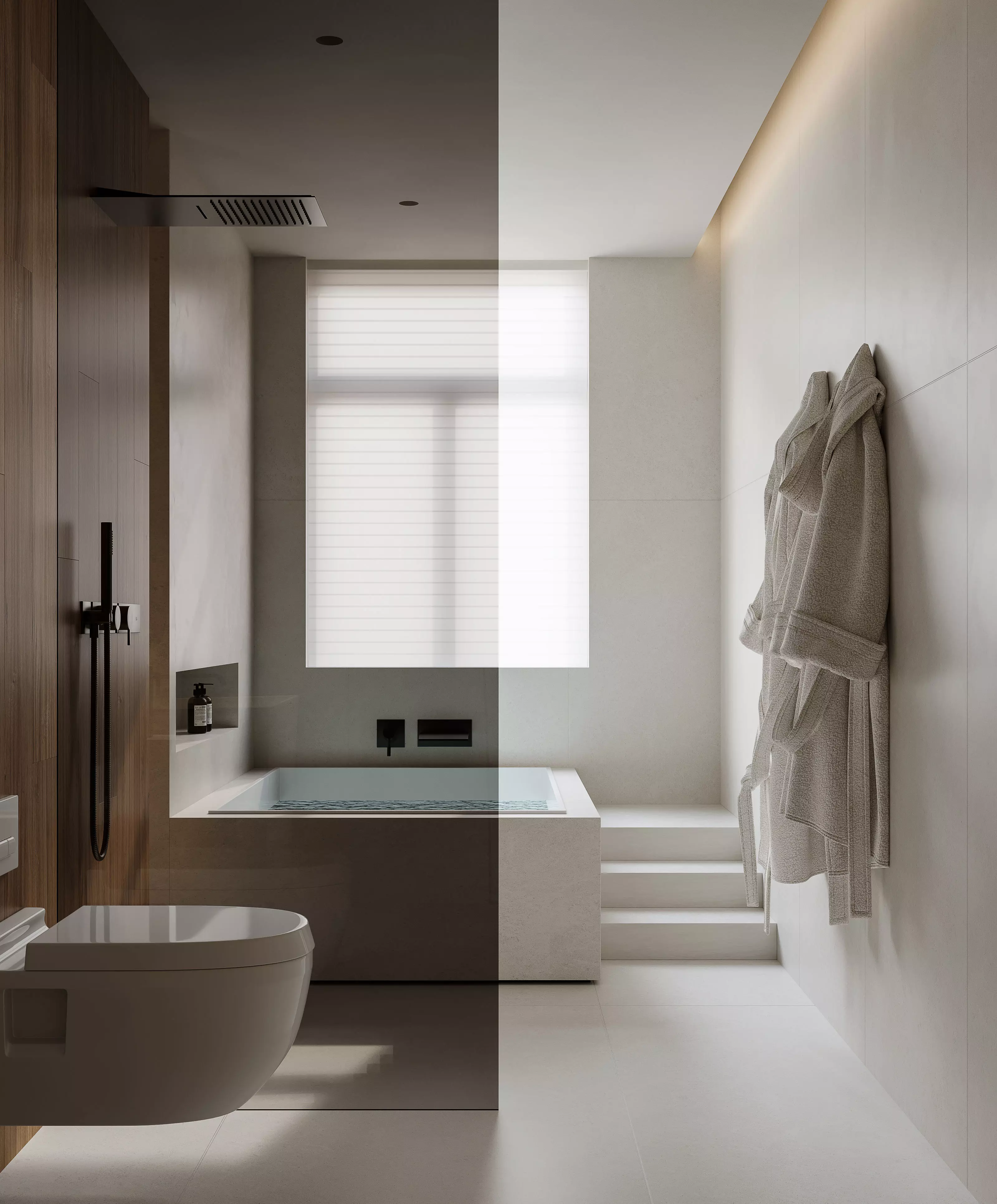 modern bathroom interior scenes 20 3D model_3