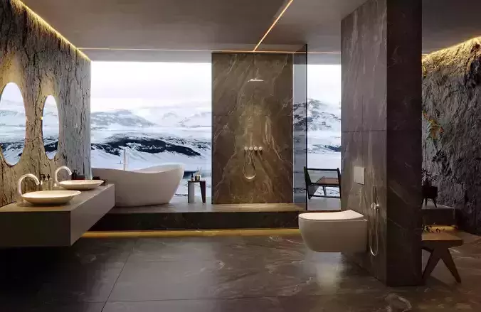 modern bathroom interior scenes 21