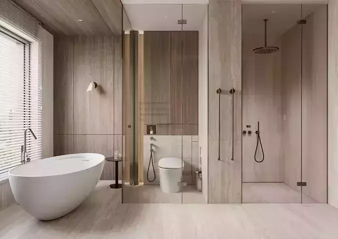 modern bathroom interior scenes 26