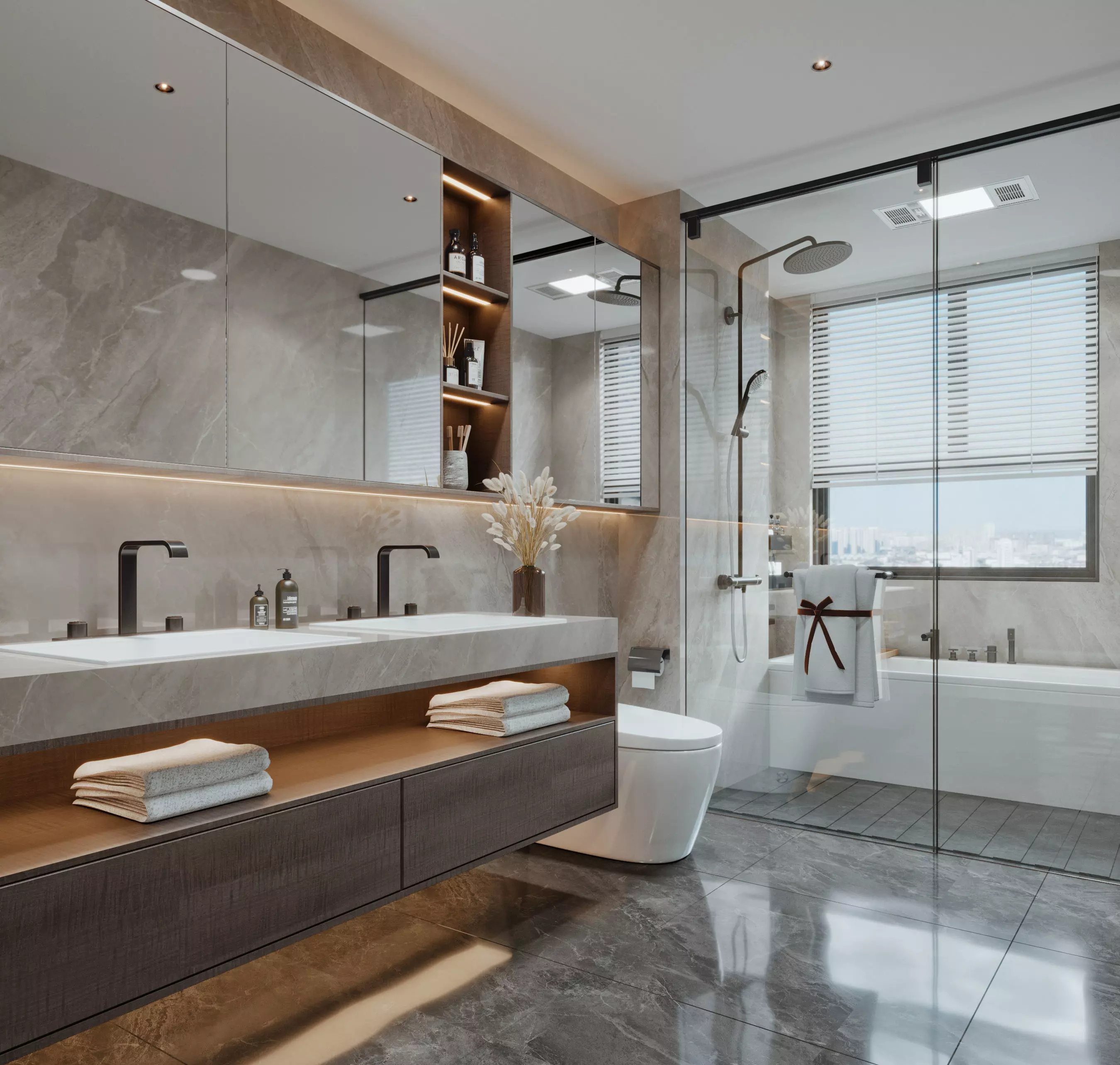 modern bathroom interior scenes 30 3D model