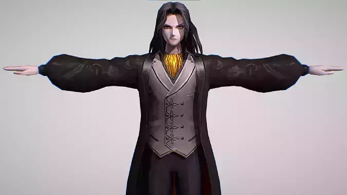 Alucard - Elegant Black - Castlevania -  All 8 Skins Included