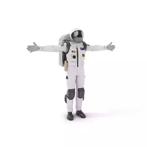 Astronaut Suit and Helmet Model Pack for Space Exploration Low-poly 3D model
