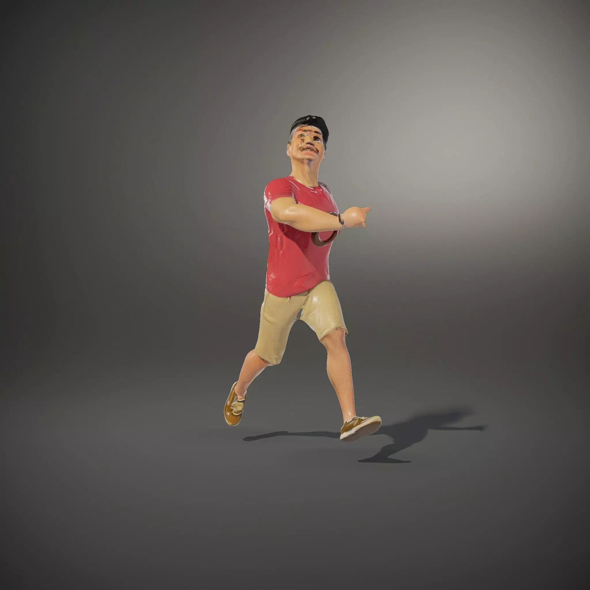 Casual Male Character Model Pack with Open Arms Pose Low-poly 3D model_35