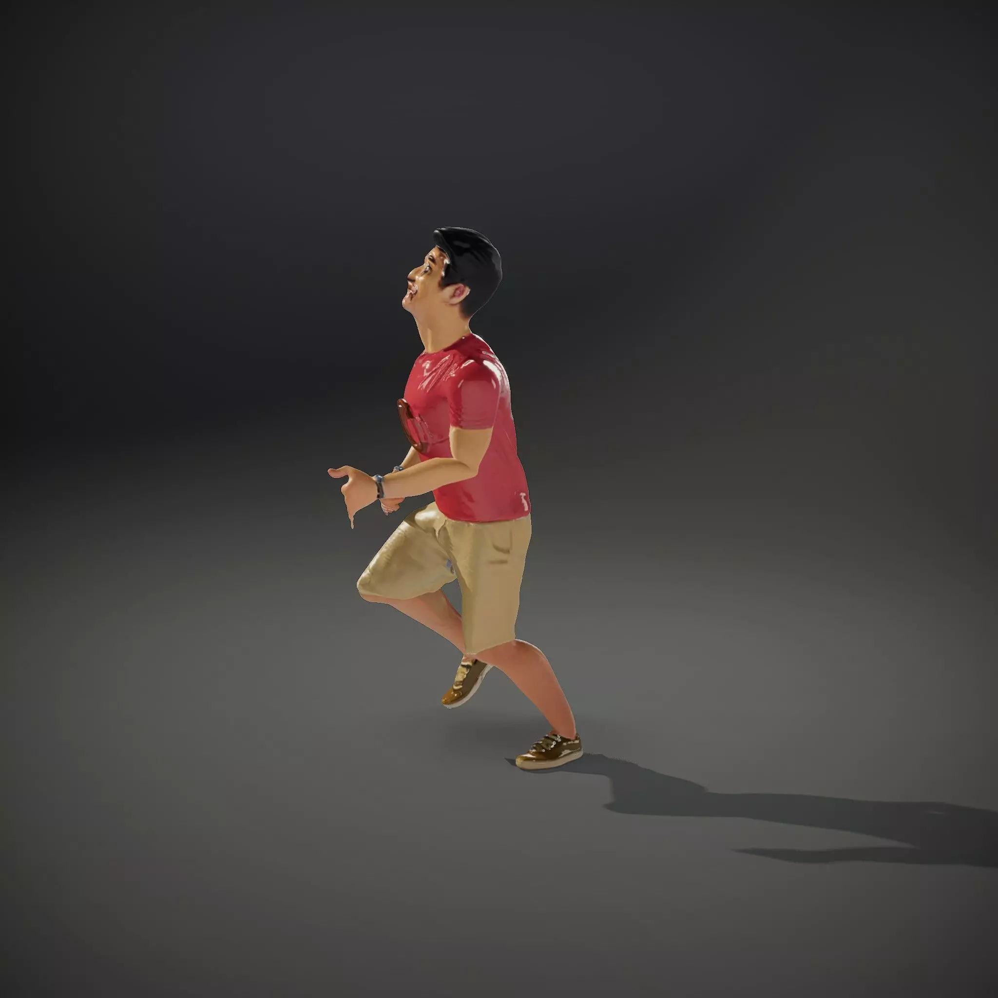 Casual Male Character Model Pack with Open Arms Pose Low-poly 3D model_34