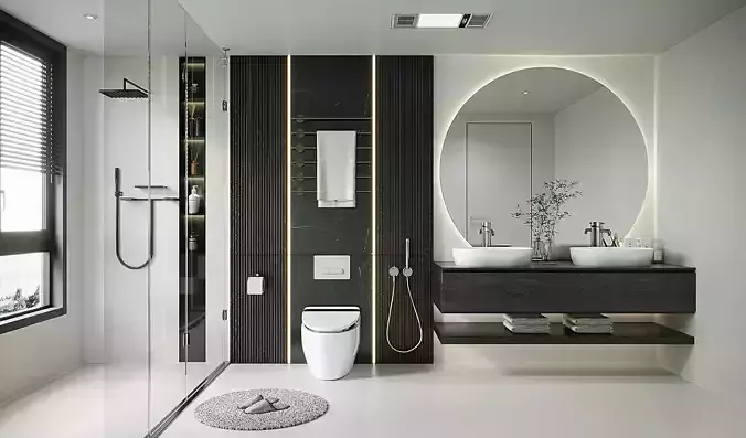 modern bathroom interior scenes 38