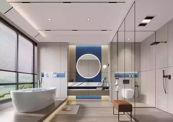 modern bathroom interior scenes 40