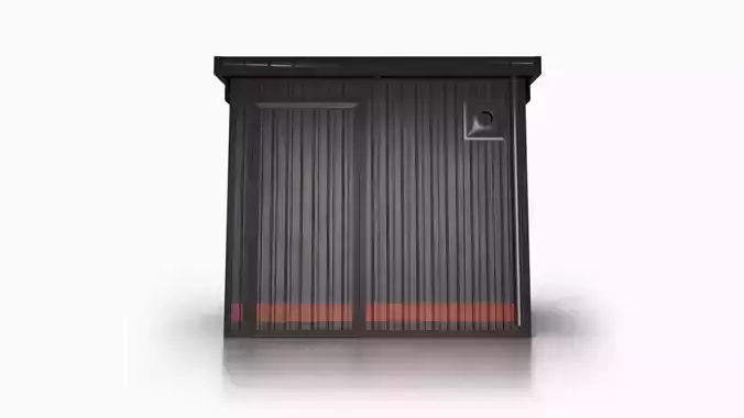 Food Vendor Kiosk V1 3D model 5