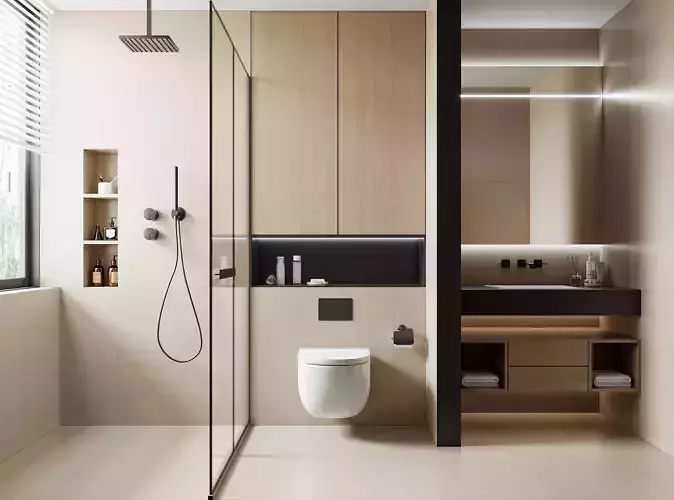 modern bathroom interior scenes 41