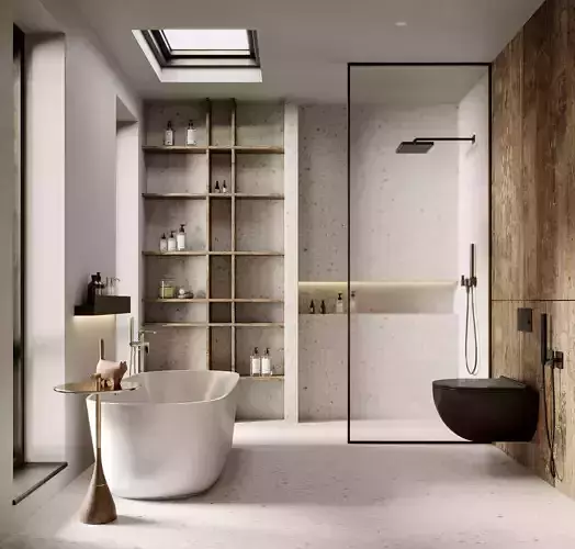 modern bathroom interior scenes 43