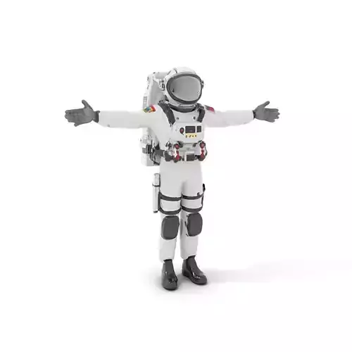 Astronaut Suit Model Pack with Detailed Space Gear Low-poly 3D model